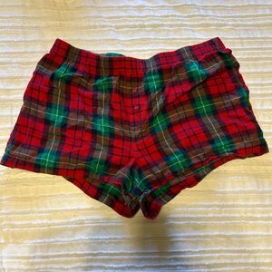 Wonder-shop Target Festive Plaid Shorts in Red and Green